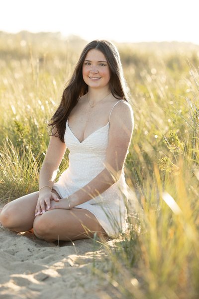 Duxbury Beach Senior Portrait Photos