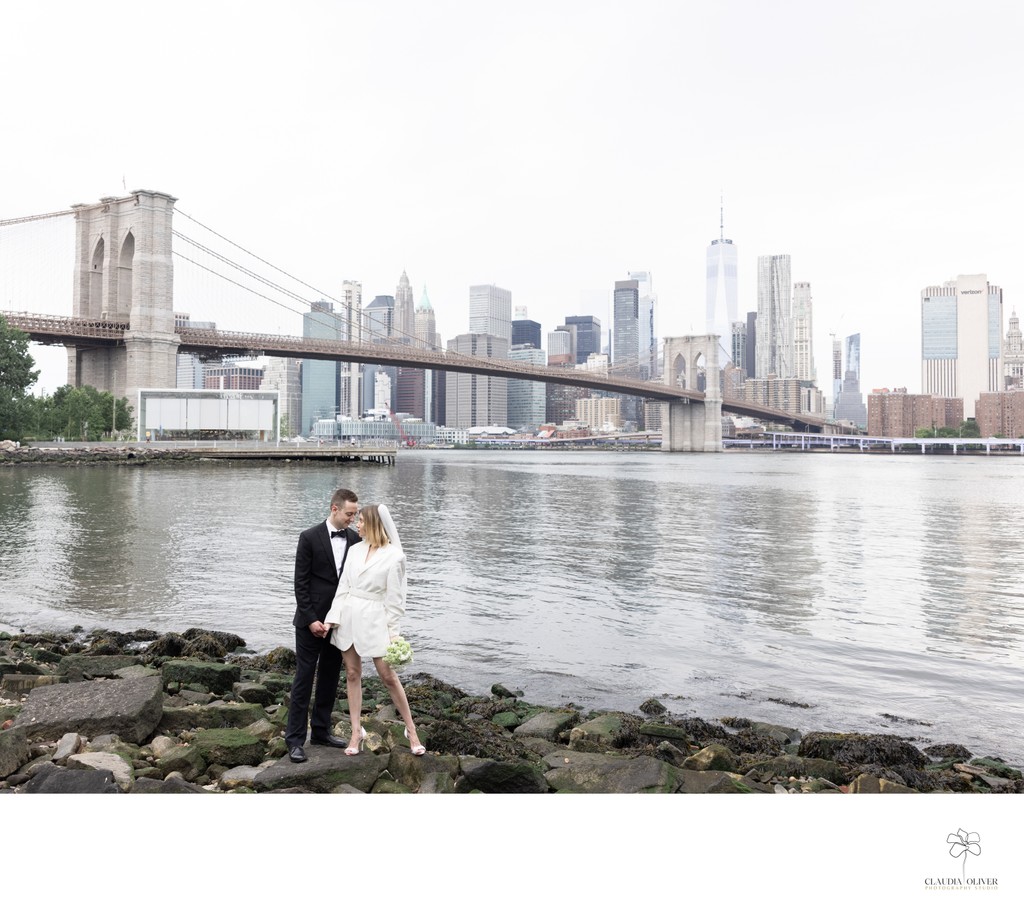 Brooklyn Bridge Park Engagement Photos