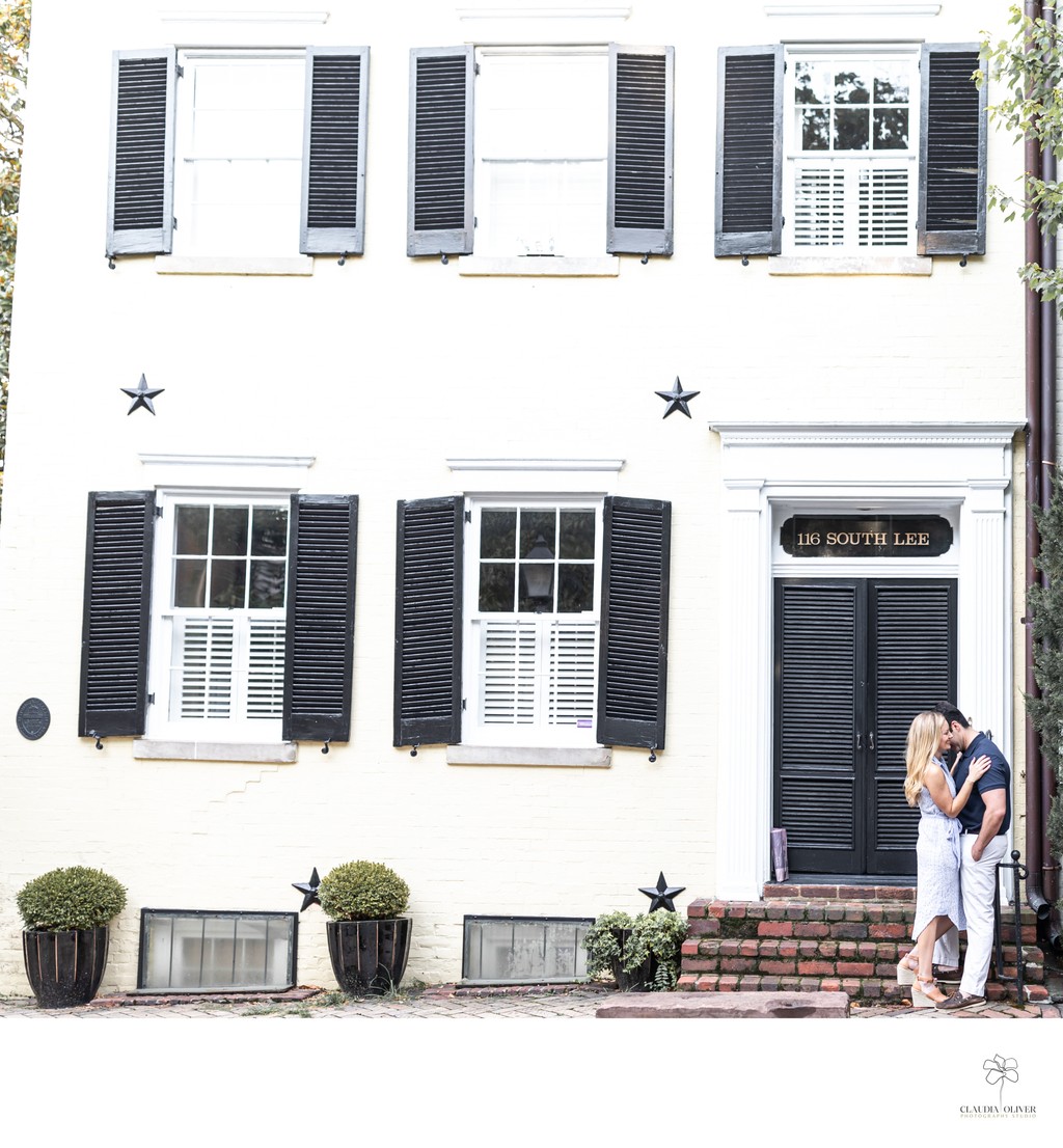Engagement photo locations DC: Old Town Alexandria Virginia
