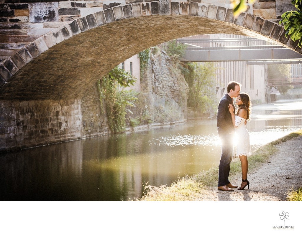 Engagement Photographer DC: Georgetown Canal C & O Canal