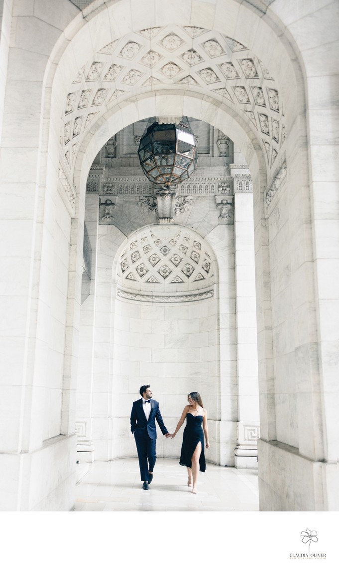New York Public Library  Engagement Photos