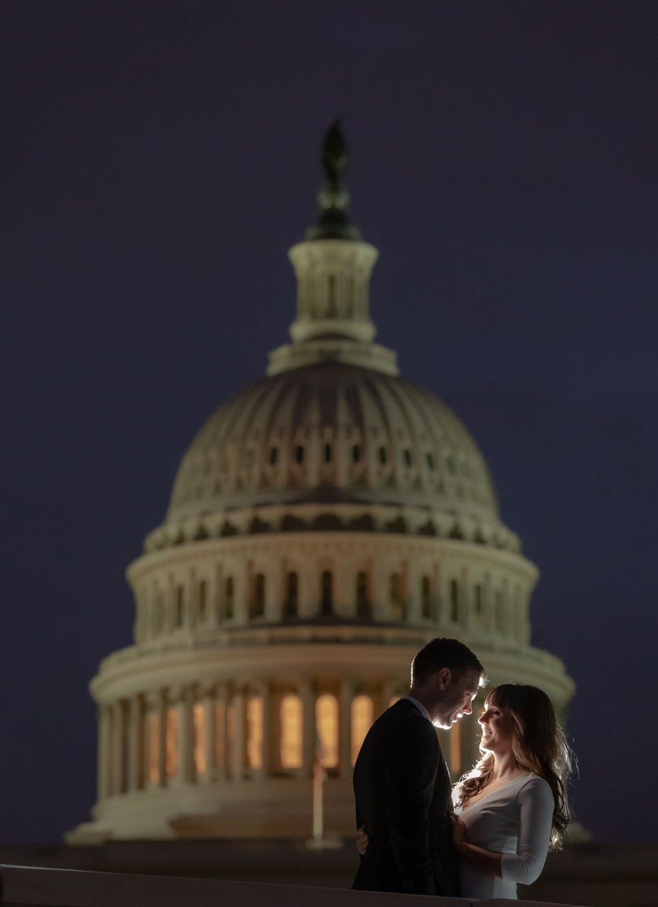 NYC Wedding Photography: Capitol hill engagement session