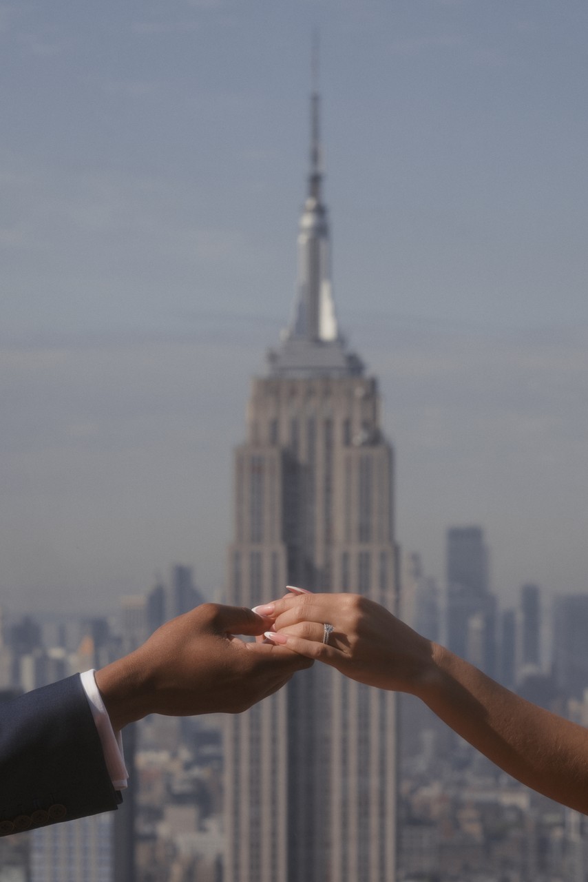 NYC Engagement Photographer: Top of the Rock NYC