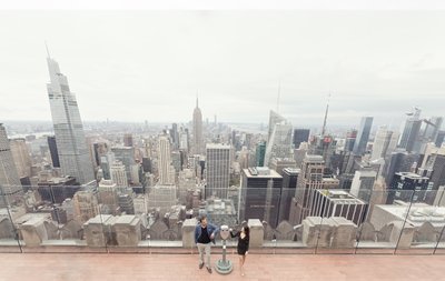NYC Engagement Photos Top of the Rock
