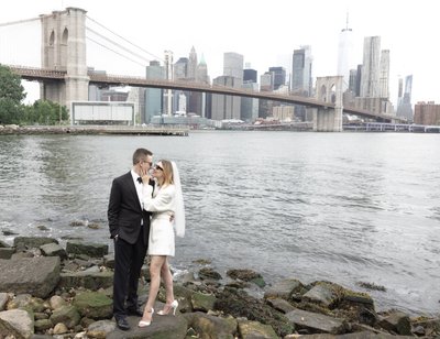 NYC elopement photographer: Brooklyn Bridge wedding