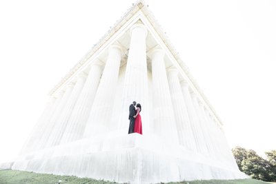 Lincoln memorial engagement Photos