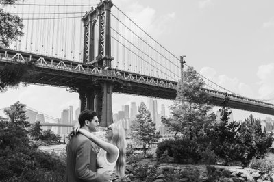 NYC Engagement Photographer: Manhattan Bridge Engagement Photos