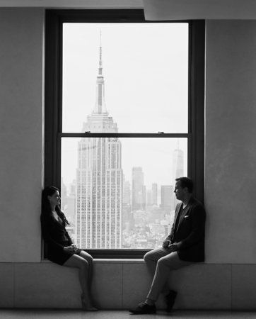 Engagement Photographer NYC: Rockefeller Observation Deck