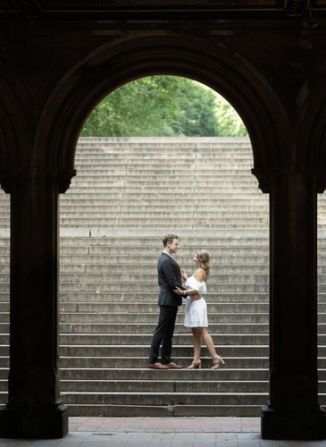 NYC Engagement photos in Central Park NYC