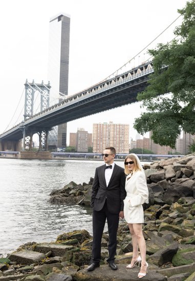 Brooklyn Bridge Park Engagement Photoshoot
