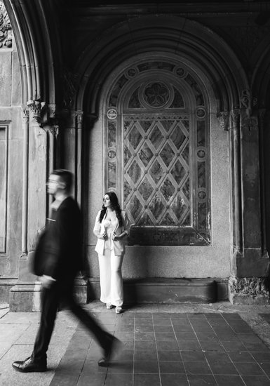 NYC Engagement Photos: Bethesda Terrace