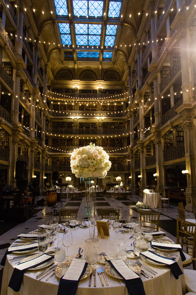 George Peabody Library Wedding Photography Baltimore