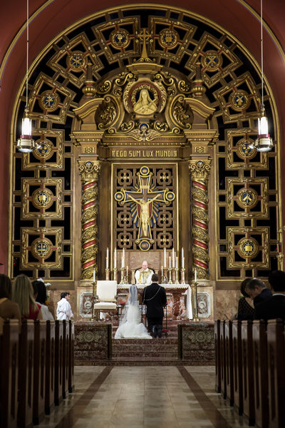 Traditional wedding photography at Church of the Little Flower Coral Gables 