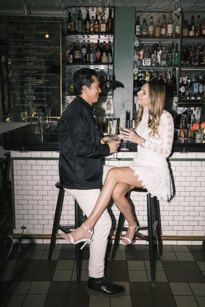 Editorial Engagement Photography at Dante NYC in Greenwich Village