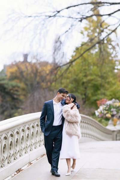 Engagement Photographer NYC: Bow Bridge 
