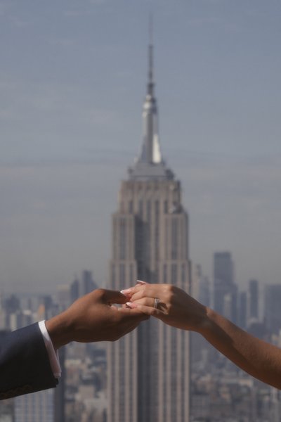 NYC Engagement Photographer: Top of the Rock NYC