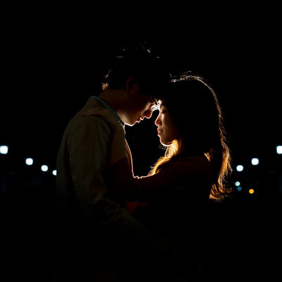 Nighttime Engagement Photography