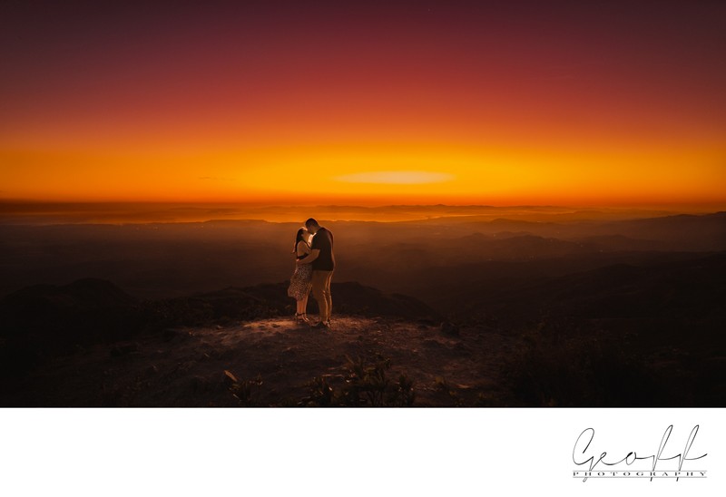 Costa Rica sunset Tinajitas Hills