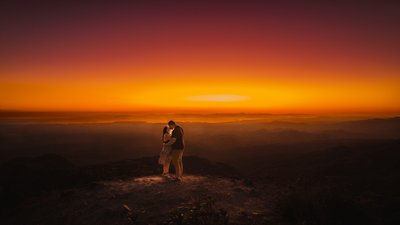 Costa Rica sunset Tinajitas Hills