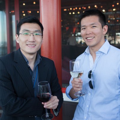 Associates Connecting at a Business Dinner 