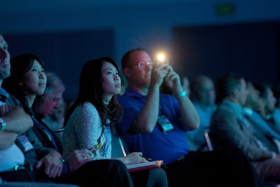 Corporate Meeting Attendee Candid