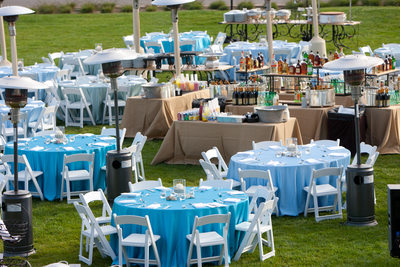 Dinner and Bar Setup at Corporate Social Function