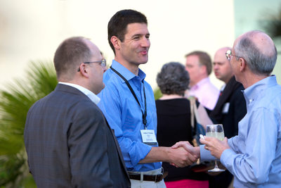 Business Professionals Connecting at Dinner Event