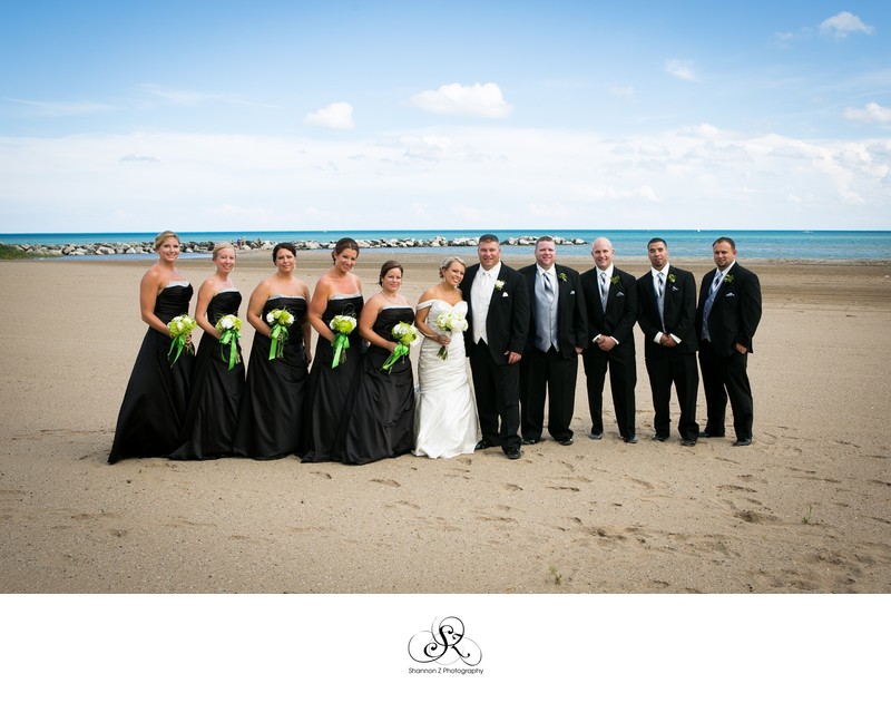 Beach Photos: Wedding Party Kenosha