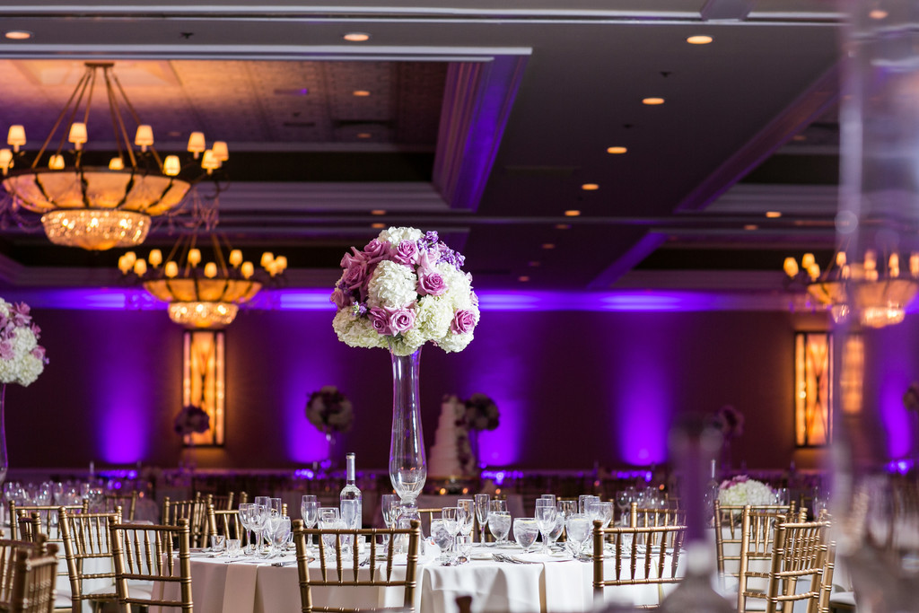 Purple and Gold: Wedding Decor