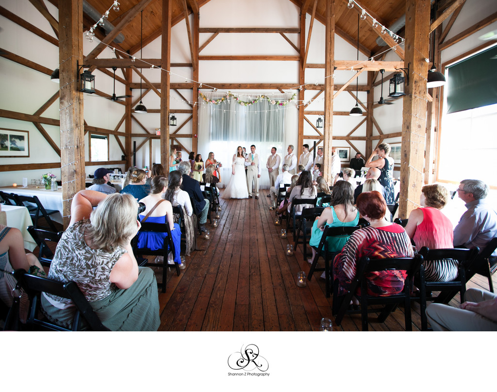 Byron Colby Barn: Indoor Ceremony