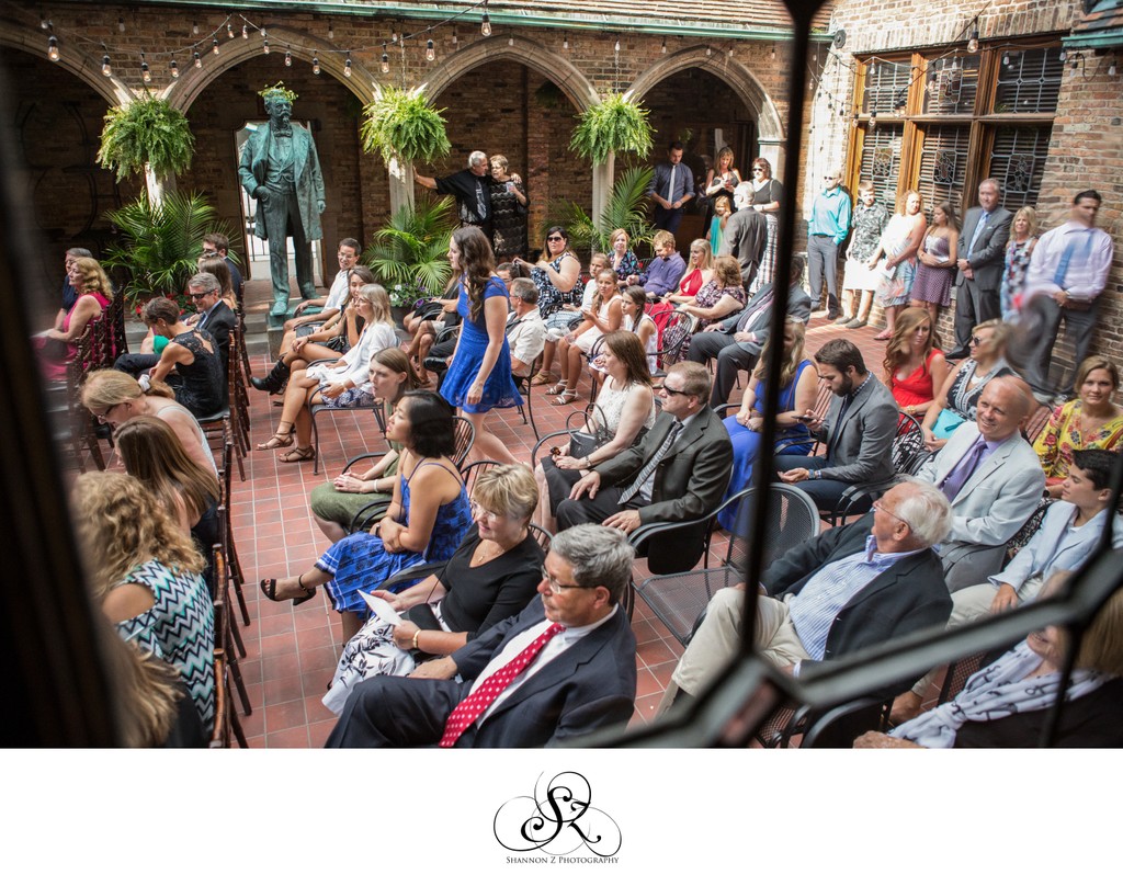 Historic Pabst Brewery Wedding: Courtyard Ceremony