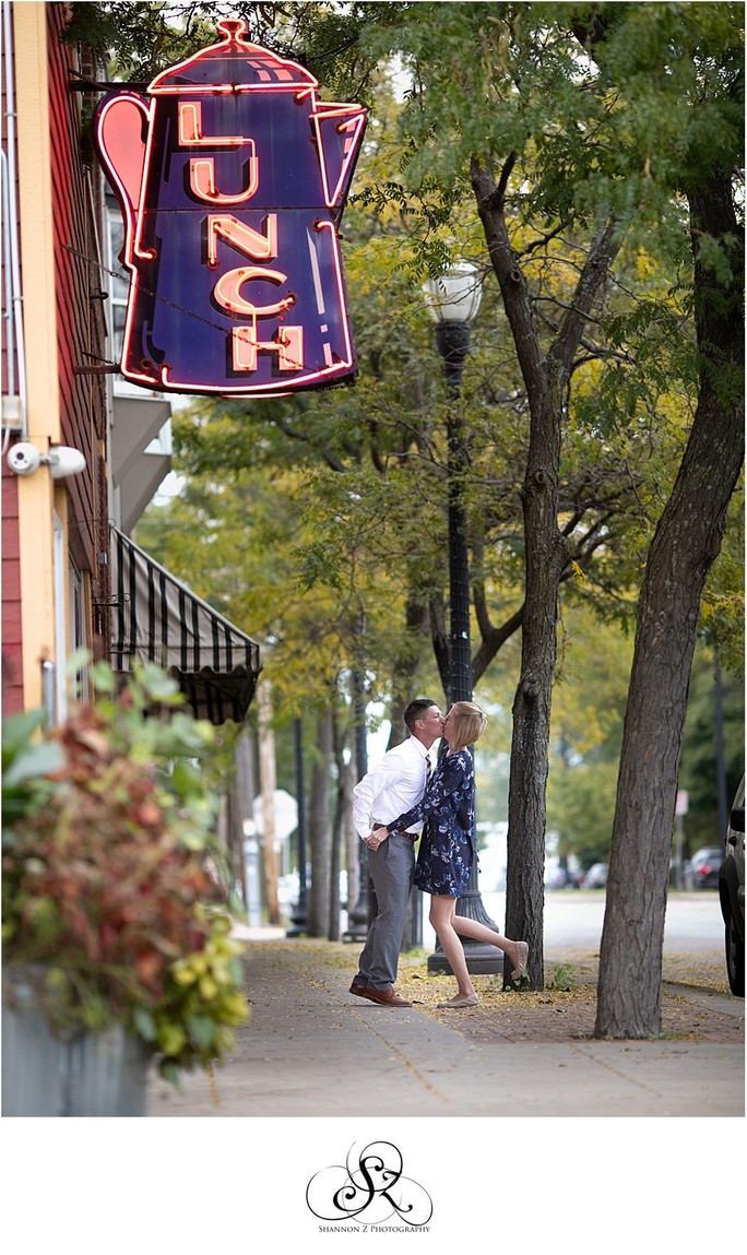 Coffee Pot Engagement: Kenosha Photographer