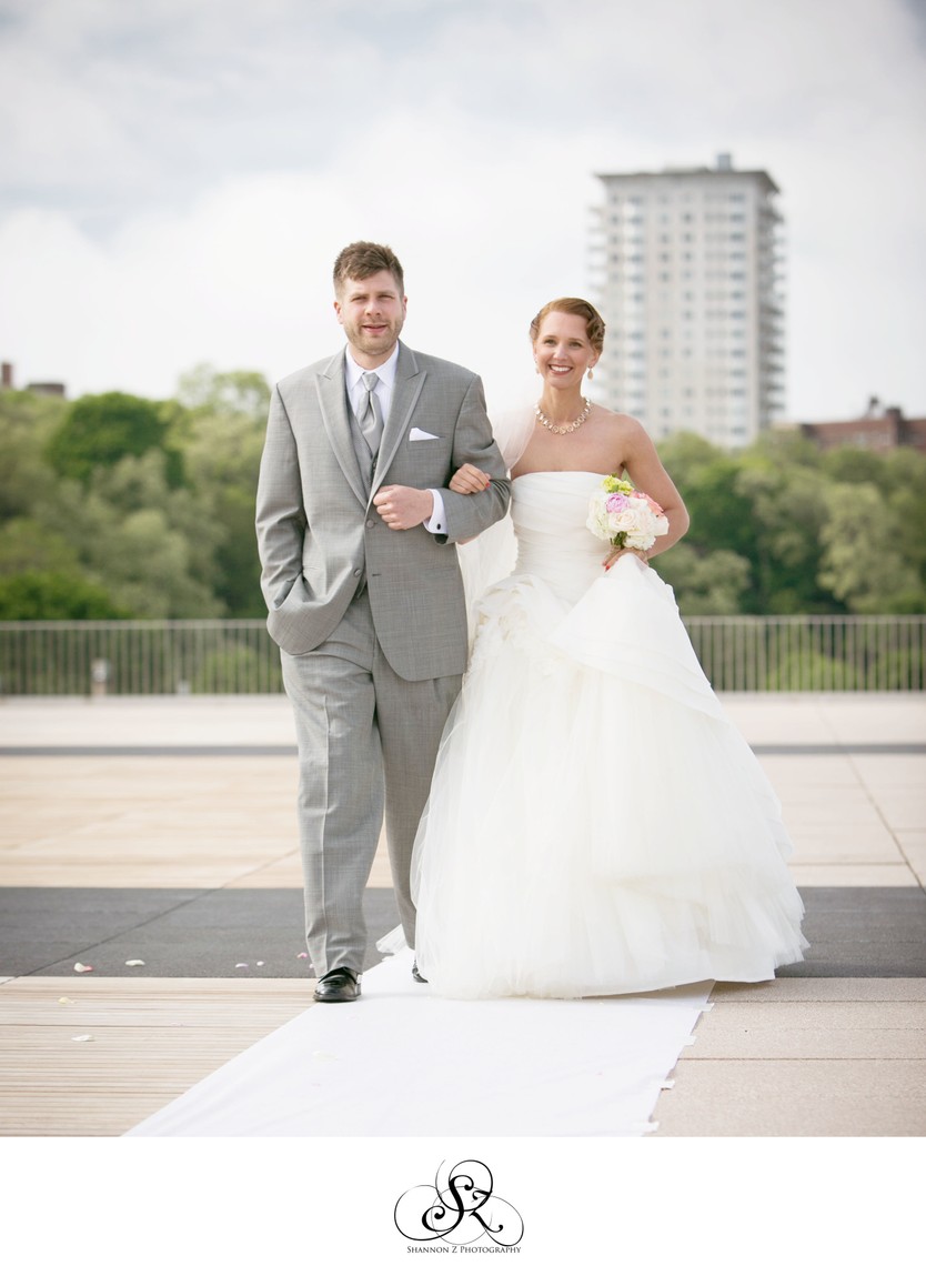 Terrace Wedding: Milwaukee War Memorial Center