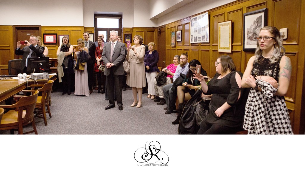 Milwaukee Courthouse Wedding: The Guests