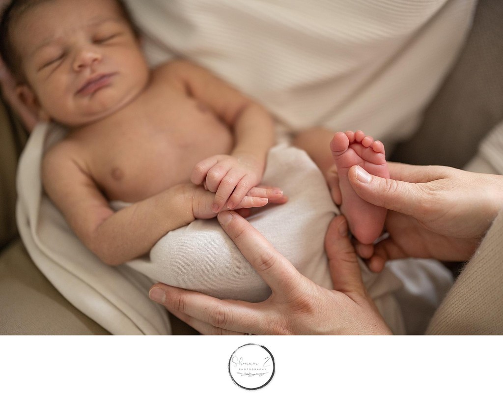 Baby Feet : In Home Newborn Photos