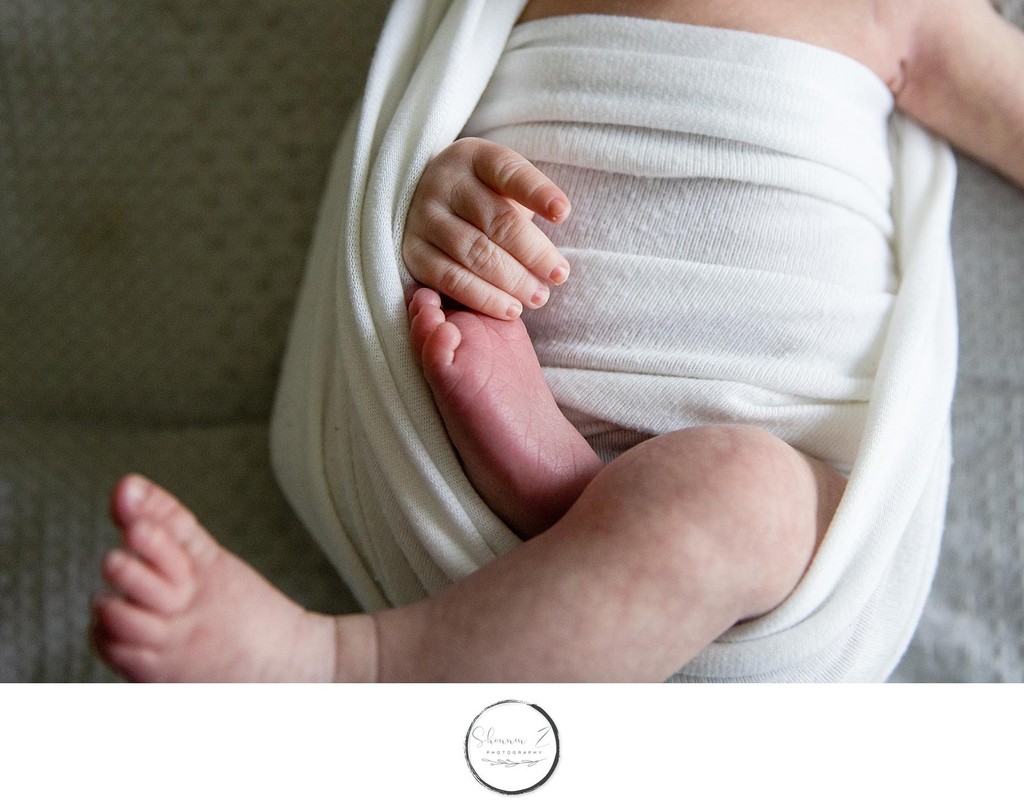 Toes and Fingers : In Home Newborn Photos
