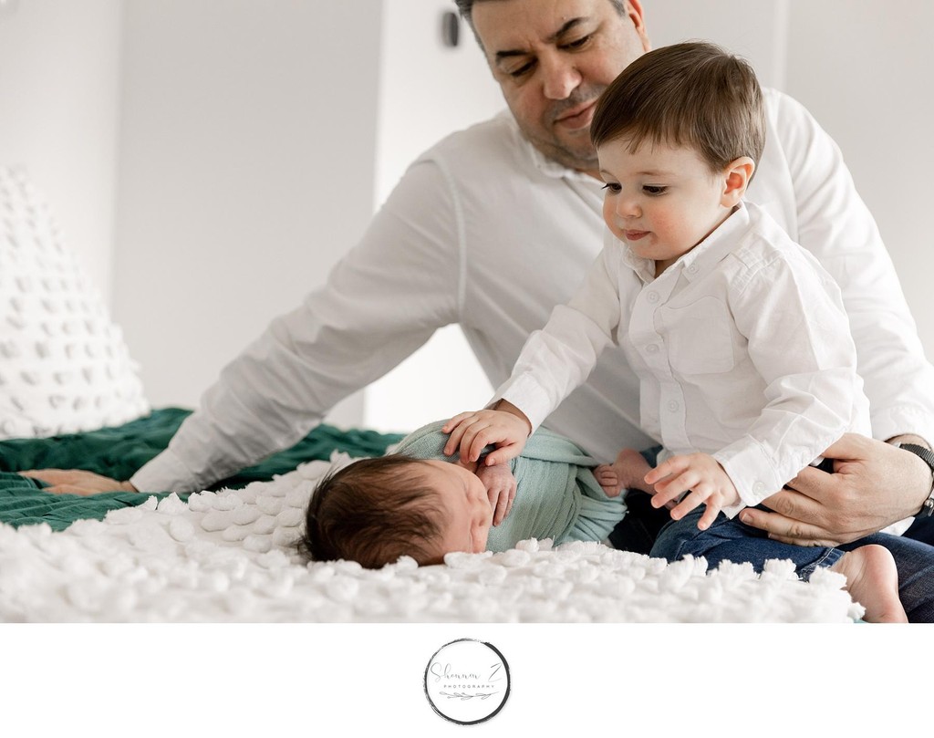 Boys in the Family : In Home Newborn Photos