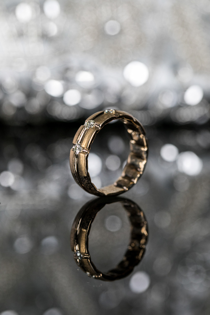 Gold on Silver: Wedding Band