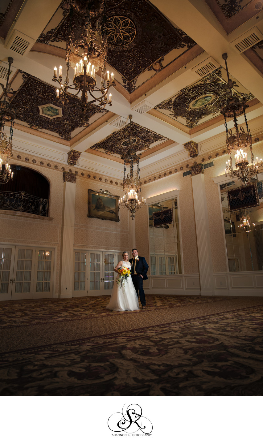 The Pfister Ballroom: Wedding Couple