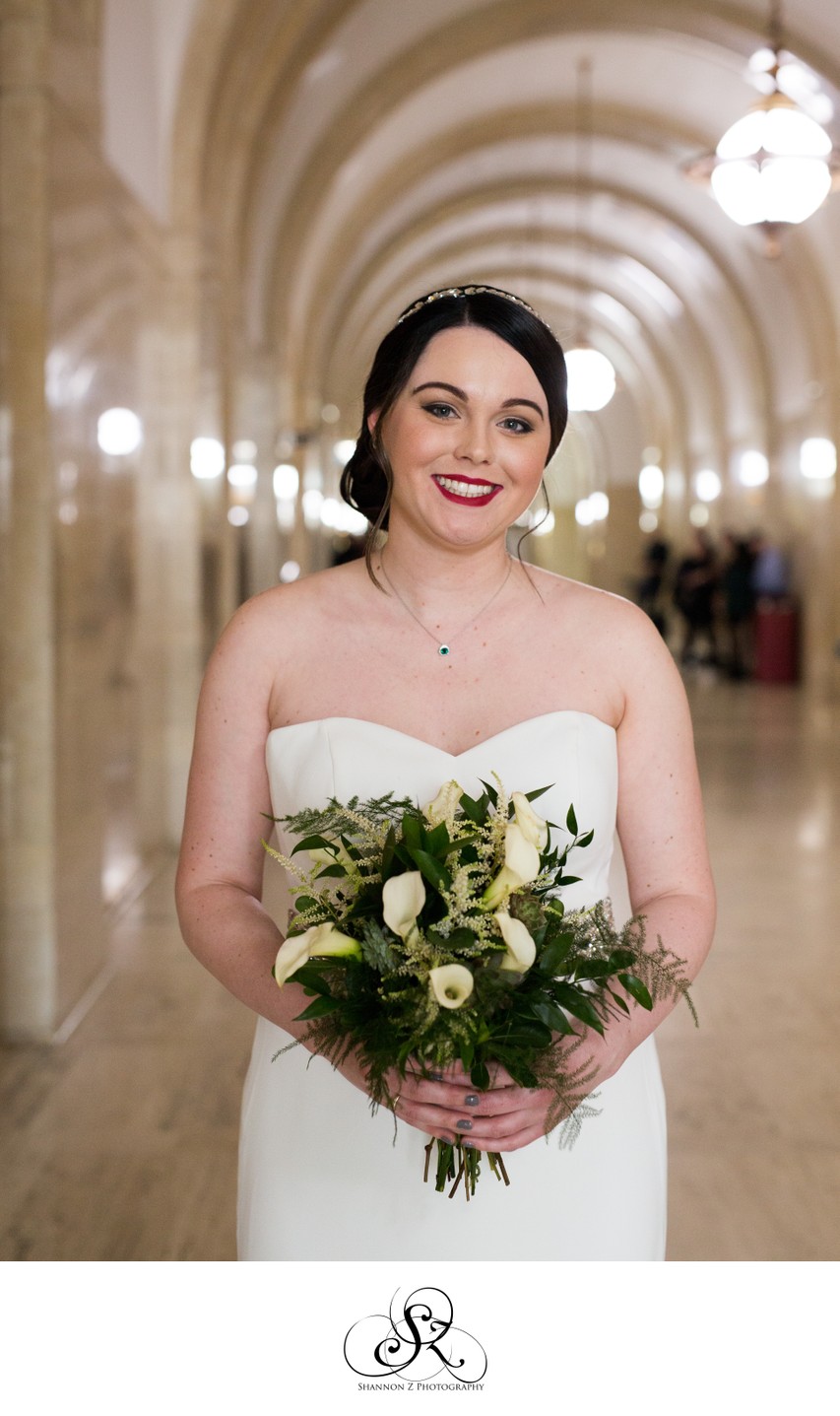 Milwaukee Courthouse Wedding: Bride