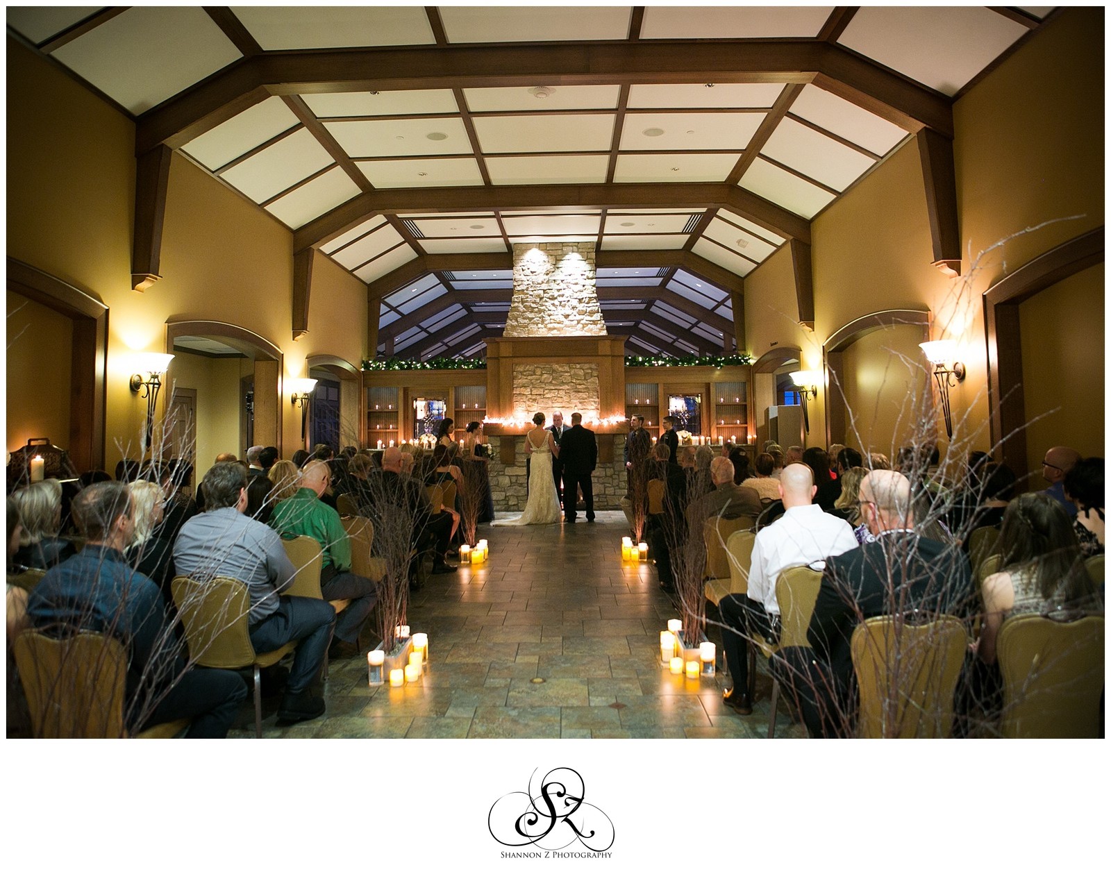 Strawberry Creek Kenosha Indoor Winter Ceremony Kenosha Weddings