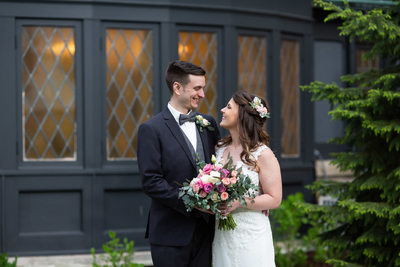 Bride and Groom: Wedding Portrait at The Mansion