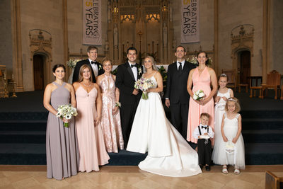 Milwaukee Wedding Photographer: Gesu Church Family Pic