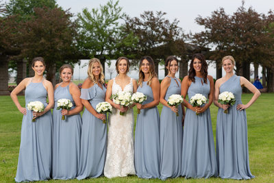 Dusty Blue Dress: Bridesmaids
