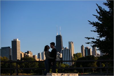 Chicago Skyline: Engaged