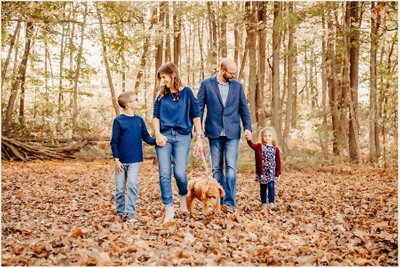 Fall Family: In the Woods
