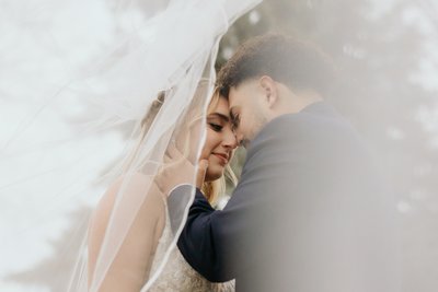 Veil Love: Bride and Groom