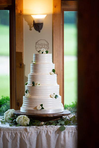5 Tier Wedding Cake: Lake Geneva, WI
