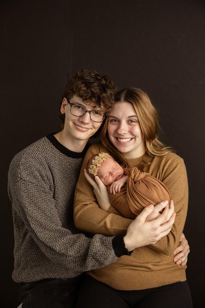 First Family Photo : Kenosha Newborn Studio
