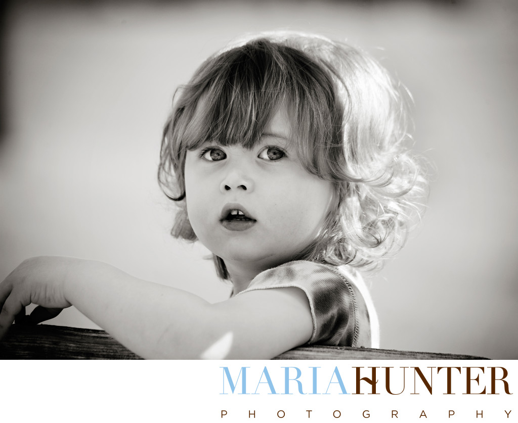 Black and White Child Photography New York